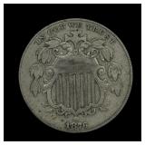 1876 Shield Nickel XF Nice Type Coin!