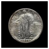 1917 D Standing Liberty Silver Quarter NGC AU 58