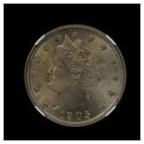 1905 Liberty V Nickel NGC MS 62 UNDERGRADED