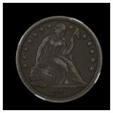 1841 Seated Liberty Dollar NGC VF 30 UNDERGRADED