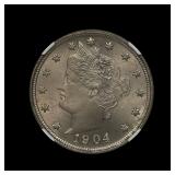 1904 Liberty V Nickel NGC MS 65 GEM