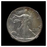 1917 S Rev Walking Liberty Silver Half NGC AU Dtls