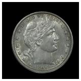 1909 Barber Half Silver Dollar BU NICE!