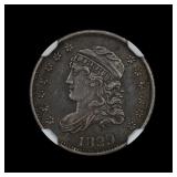 1829 Capped Bust Half Silver Dime NGC AU Details