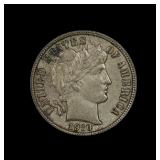 1910 Barber Silver Dime ICG AU 58