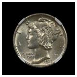 1938 S Mercury Silver Dime NGC MS 63