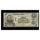 1902 $5 Dollar National Bank Note FNB Houston TX