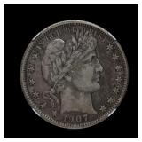 1907 Barber Half Silver Dollar NGC XF 45