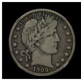 1909 O Barber Half Silver Dollar NGC F Better Date