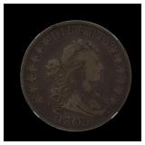 1803 Draped Bust Silver Half Dollar NGC F 15 RARE