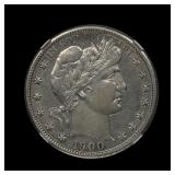 1900 S Barber Half Silver Dollar NGC AU TOUGH DATE