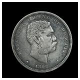 1883 Hawaii Silver Quarter 25c VF RARE!