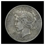 1928 Peace Dollar AU Details KEY DATE RARE