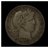 1908 D Barber Silver Half Dollar ICG F 15