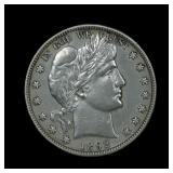 1892 S Barber Half Dollar UNC Details FIRST YEAR
