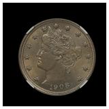 1908 Liberty V Nickel NGC MS 62
