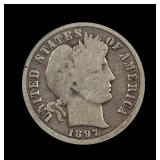 1897 O Barber Silver Dime ICG VG 8 SEMI KEY DATE