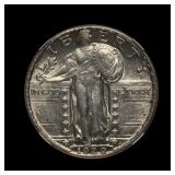 1929 Standing Liberty Silver Quarter NGC AU-58