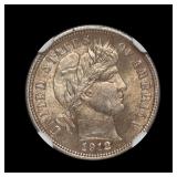1912 Barber Silver Dime NGC MS-63