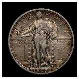 1917 S Type 1 Standing Liberty Quarter XF+/AU