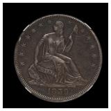 1859 Seated Liberty Silver Half Dollar NGC XF Dtls