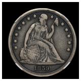 1859 S Seated Liberty Dollar NGC F-12 UNDERGRADED