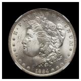 1884 O Morgan Silver Dollar NGC MS-64 UNDERGRADED