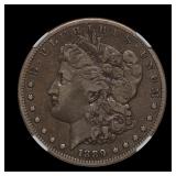 1889 CC Morgan Silver Dollar NGC VF-25 CAC MONSTER