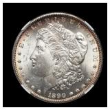 1890 CC Morgan Silver Dollar NGC MS-62 STUNNER