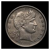 1898 Barber Silver Half Dollar BU+