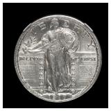 1917 S Type 2 Standing Liberty Quarter MS-61