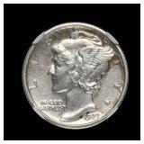 1927 S Mercury Silver Dime NGC UNC Details