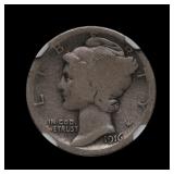 1916 D Mercury Dime NGC AG-3 CAC THE KEY DATE