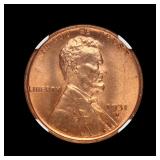 1931 D Lincoln Cent Penny NGC MS-64 RD