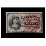 1863 10c Liberty 4th Iss Fractional Currency UNC