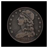 1834 Capped Bust Silver Quarter ICG F-15