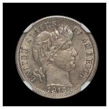 1916 S Barber Silver Dime NGC AU-58 Better Date