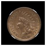 1859 Indian Head Cent Penny CN NGC MS-61 1st Year