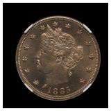 1885 Liberty V Nickel NGC PR-65 CAC PROOF
