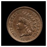 1862 Indian Head Cent Penny Copper Nickel BU+