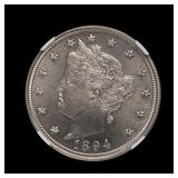1894 Liberty V Nickel NGC PR-64 CAC PROOF!