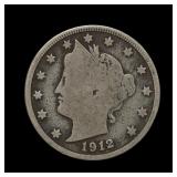 1912 D Liberty V Nickel Good SEMI KEY DATE