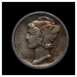 1920 D Mercury Silver Dime ICG XF-45 TONED