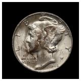 1945 Mercury Silver Dime ICG MS-66