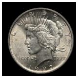 1922 Peace Silver Dollar ANACS MS-62 VAM-2c TOP 50