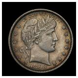1898 Barber Silver Quarter AU+ Lustrous