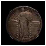 1917 Type 2 Standing Liberty Quarter NGC XF-40