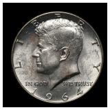 1964 D JFK Silver Half Dollar BU/GEM DDO