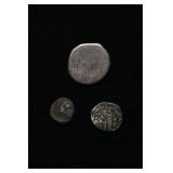 3 Ancient & Medieval Silver Coins 4.7g RARE