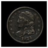 1834 Capped Bust Silver Half Dime VF+ NICE!